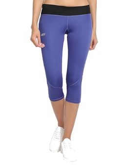 Dida - Women Comfort Fit Active Calf Length Blue Tights
