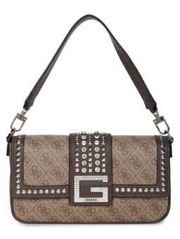 Guess - LOGO BLING Brown Satchels