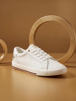 U.S. POLO ASSN. - Women White HEIDI 2.0 Casual Sneakers