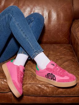 U.S. POLO ASSN. - Women Pink Sorrel Lace-Ups Sneakers