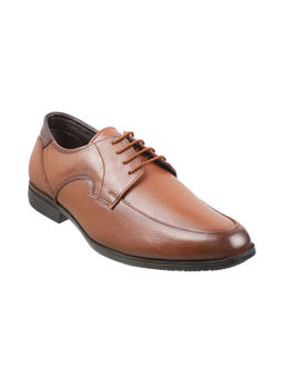 Mochi - Mens Tan Formal Lace-Ups ShoesMochi Solid Tan Lace-ups Shoes