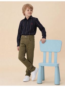 U.S. POLO ASSN. - Olive Boys Mid Rise Slim Fit Jeans