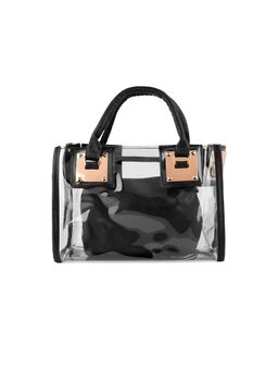 London Rag - Black Clear Handbag with Pouch