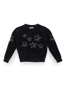U.S. POLO ASSN. - Girls Patterned Knit Pullover Sweater