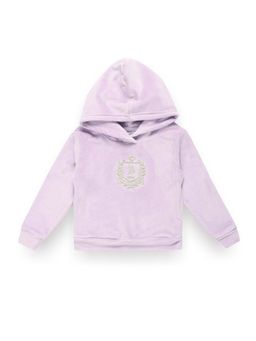 U.S. POLO ASSN. - Girls Embroidered Logo Hooded Sweatshirt