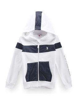 U.S. POLO ASSN. - Boys Colour Block Hooded Sweatshirt