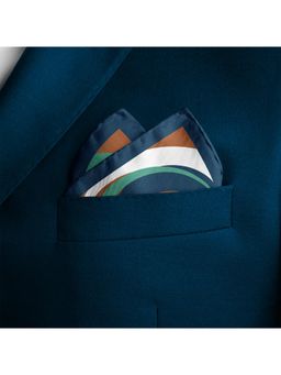 Thee Modern Roots - Pixelated Planet Silk Pocket Square