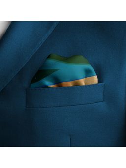 Thee Modern Roots - Blue Paradise Silk Pocket Square