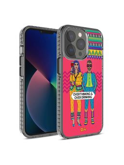 DailyObjects - Overthinking & Overdrinking Stride 2.0 Case Cover for iPhone 13 Pro 6.1 inch