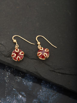 Carlton London - Red Brass Earrings
