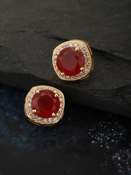 Carlton London - Red Brass Earrings