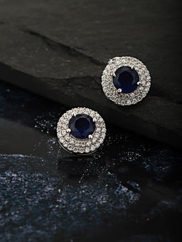 Carlton London - Blue Brass Earrings