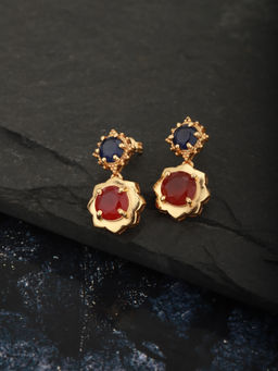 Carlton London - Multi-Color Brass Earrings
