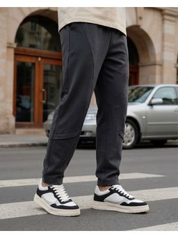 Nobero - Men Grey Nomad Straight Fit Track Pants