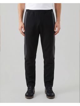 Nobero - Men Black Transit Straight Fit Track Pants