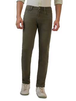 Park Avenue - Super Slim Fit Dark Green Jeans