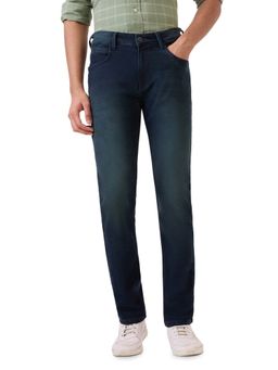 Park Avenue - Dark Blue Cotton Blend Super Slim Fit Jeans