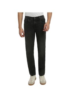 Park Avenue - Black Cotton Blend Super Slim Fit Jeans