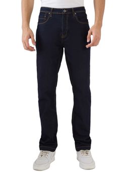 Raymond - Mens Slim Fit Solid Dark Blue Jeans