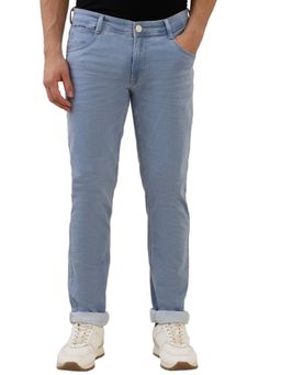 Parx - Slim Fit Solid Medium Blue Jeans