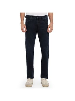 Parx - Tapered Fit Black Solid Jeans