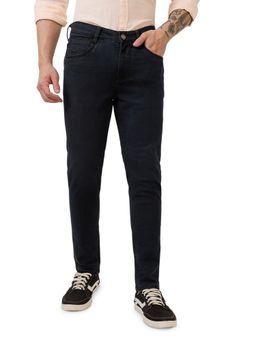 Parx - Mens Skinny Solid Black Jeans