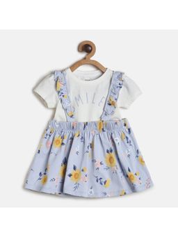 MINI KLUB - Baby Girls Blue Pinny Set (Set of 2)