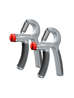 Strauss - Grey & Black Adjustable Strengthener Hand Grip (Pack of 2)