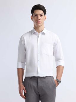 Arrow - Men's Textured Vertical Striped Iconic Shirt