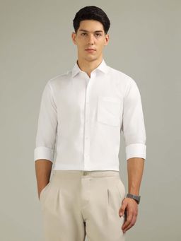 Arrow - Men's Satin Italian Elegance Shirt-White