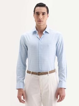Rare Rabbit - A Signature Check Business With Cufflink Shirt