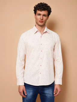 CRIMSOUNE CLUB - Men Pink Floral Shirt