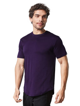 The Souled Store - Supima Drop Cut Berry Supima Drop Cut T-shirt For Mens