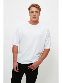 Trendyol - Man White T-Shirt