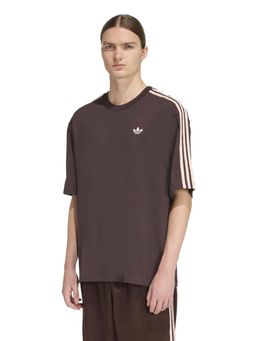 adidas Originals - Men Brown Adicolor Stripes Oversized T-shirt