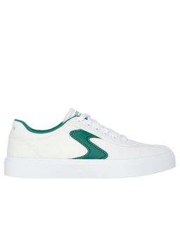 SKECHERS - Womens EDEN LX White & Green Sneakers