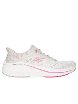 SKECHERS - Off White Textile Sports Women Running Shoes