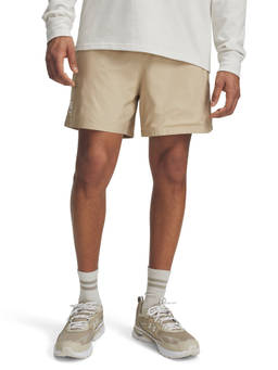 Under Armour - Brown Solid Polyester Loose Fit Shorts