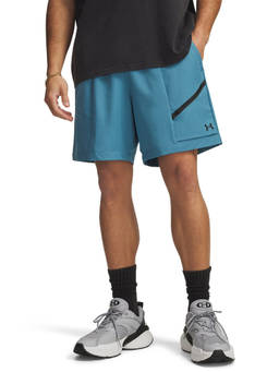 Under Armour - Blue Solid Polyester Loose Fit Shorts