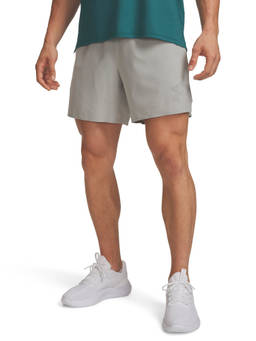 Under Armour - Grey Solid Polyester Fitted Fit Shorts