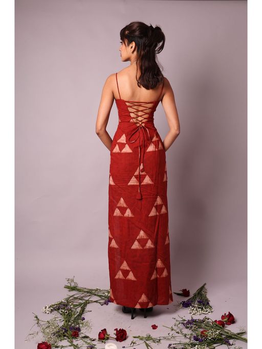 Buy NISHORAMA Valentina Red Corset Maxi Dress (XXS) Online Buy NISHORAMA Valentina Red Corset Maxi Dress (XXS) Online
