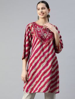Nayam by lakshita - Maroon Printed Kurti