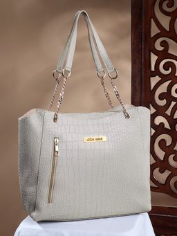 Legal Bribe - Crock Style Shoulder Bag Beige