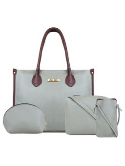 Legal Bribe - Textured Tote Bag Combo Of 4 Green