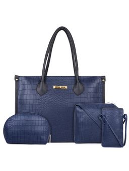 Legal Bribe - Crock Style Tote Bag Combo Of 4 Blue