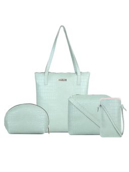 Legal Bribe - Crock Style Long Tote Bag Combo Of 4 Green