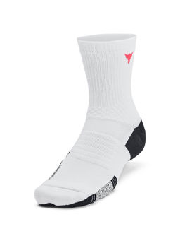 Under Armour - Unisex Project Rock AD Playmaker Mid White Socks