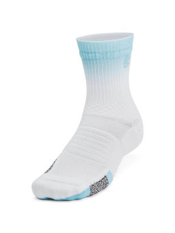 Under Armour - Unisex Curry AD Playmaker Mid White & Blue Socks