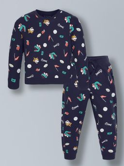PLUM TREE - Boys Cotton Printed Co-ord Set