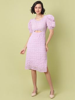 PINACOLADA - Women Detailing Stylish Left Side Cut Casual Dresses